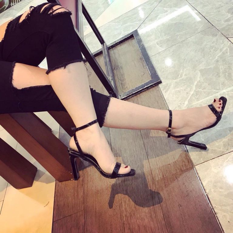 Giày cao gót gót kim loại 9cm